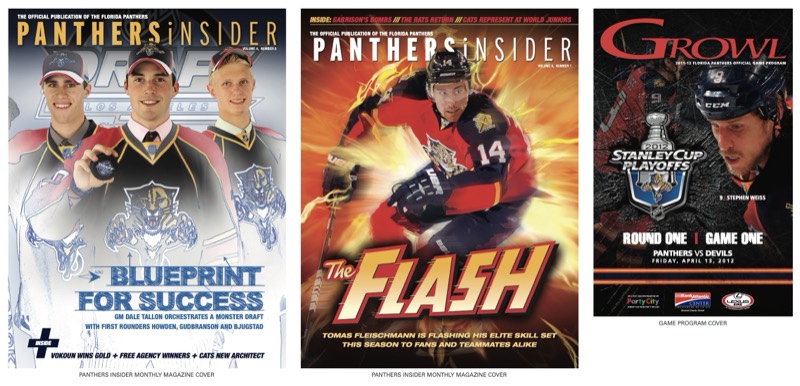 Magazine and game program covers
